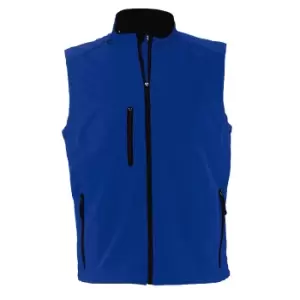 Image of SOLS Mens Rallye Soft Shell Bodywarmer Jacket (M) (Royal Blue)