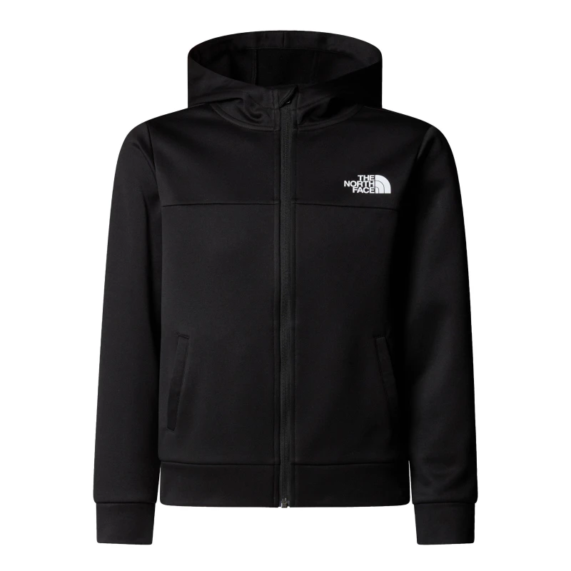 Image of The North Face Unisex Kids Reaxion Fleece Zip Hoodie TNF Black JK3 unisex XL