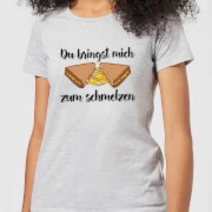 Image of Zum Schmelzen Womens T-Shirt - Grey - 3XL