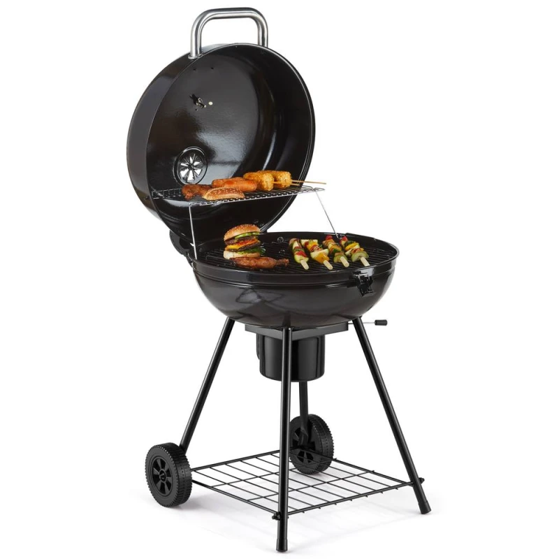 Image of VonHaus Charcoal Kettle BBQ Black