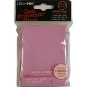 Image of Ultra Pro Standard Size 50 Deck Protectors Box Pink Case of 12