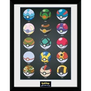 Image of Pokemon Pokeballs Collector Print