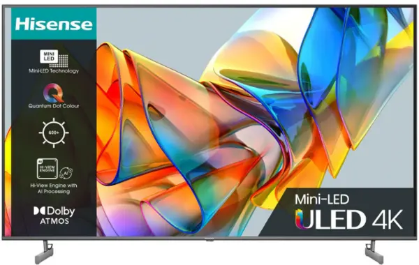 Image of Hisense 55" 55U6KQTUK Smart 4K Ultra HD Mini LED TV