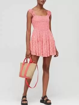 Image of Free People Sweet Annie Mini Dress - Pink Combo
