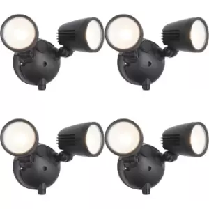 Image of 4 PACK Twin Light Outdoor Adjustable Spot Light - 2 x 10W CCT LED Module