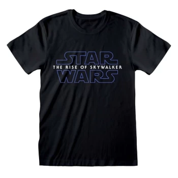 Image of Star Wars IX - Logo Unisex Medium T-Shirt - Black