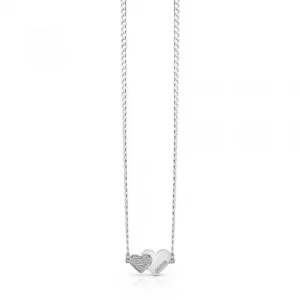 Image of Guess Me And You Logo Heart Necklace UBN84074