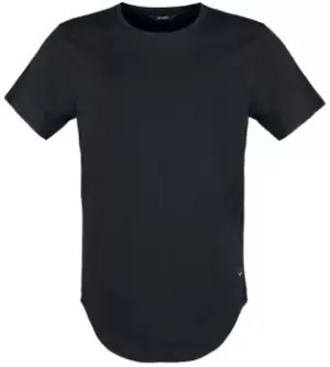 Image of ONLY and SONS Matt Life Longy Tee T-Shirt black