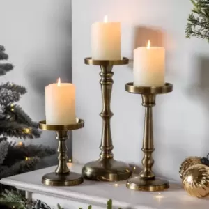 Image of Crossland Grove Pensford Candlestick Gold Small