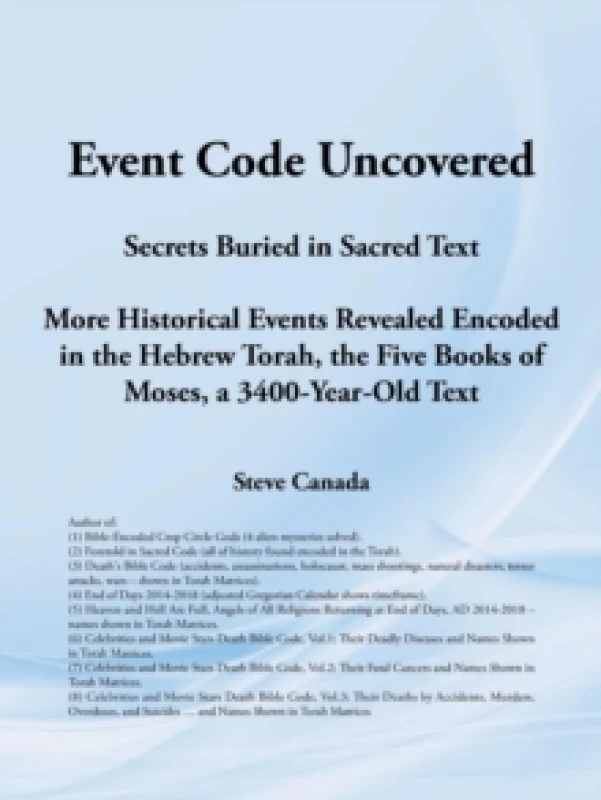 Image of Event Code Uncovered : Secrets Buried in Sacred Text Paperback / softback
