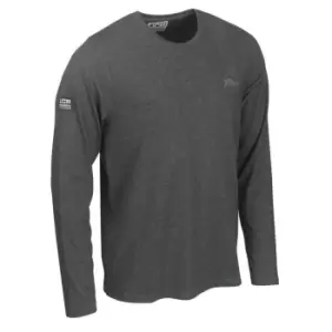 Image of Trade Grey Marl Long Sleeved T-Shirt - Medium