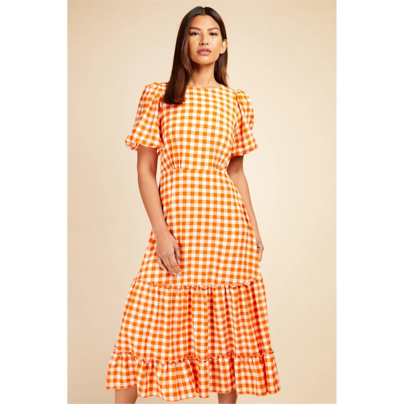 Image of Little Mistress Womens Maxi Dress Orange female 8 (XS)