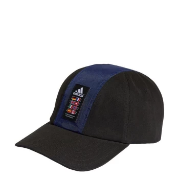 Image of adidas Explorer Seven-Panel Cap Unisex - Black / Victory Blue / White