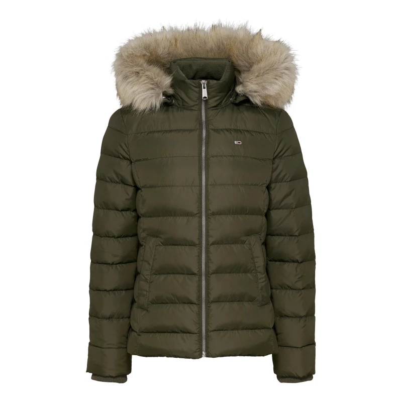Image of Tommy Jeans Essential Puffer Jacket - Green Green 16