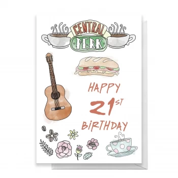 Image of Friends Birthday 21st Greetings Card - Large Card