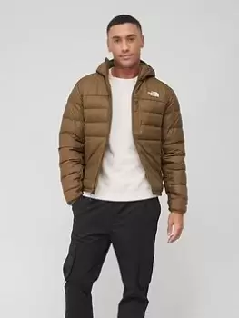 Image of The North Face Aconcagua 2 Quilted Hooded Jacket - Green Size M Men