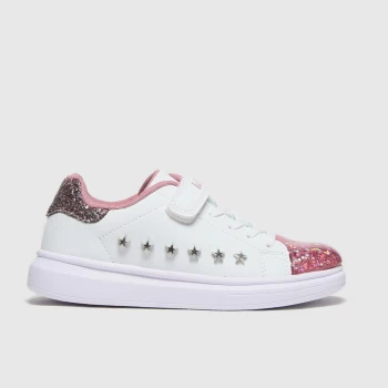 Image of Lelli Kelly White & Pink Helene Trainers Junior