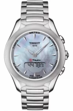 Image of Ladies Tissot T-Touch Solar Alarm Chronograph Solar Powered Watch T0752201110100