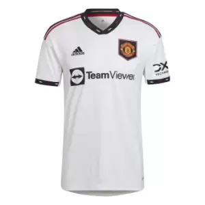 Image of adidas Manchester United FC Away Shirt 2022 2023 Mens - White