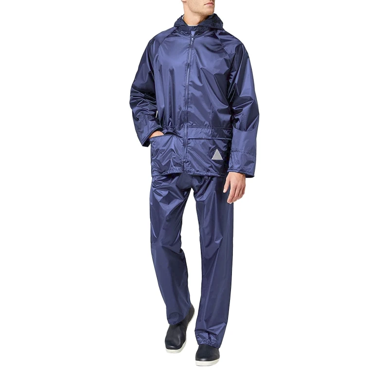 Image of Result Result Men Heavyweight Waterproof Rain Suit (Jacket & Trouser Suit) in Royal Size: Small Royal S Male 5054171285273
