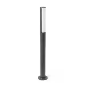Image of Beret LED Outdoor Tall Bollard Light Dark Grey IP54