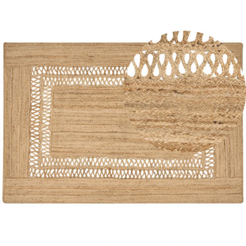 Image of Beliani Rug Yenikoy Beige 200 X 300 Cm Jute