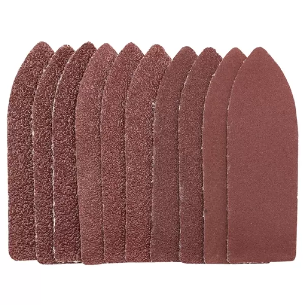 Image of Draper Ten Assorted Grit Hook and Loop Finger Sheets (67 x 67 x 22mm)