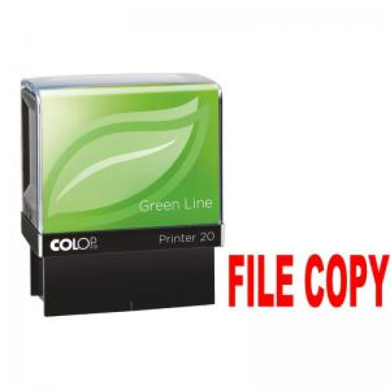 Image of COLOP P20 Green Line FILE COPY Word Stamp Red 37x13mm - 148513 58743CL EXR58743CL