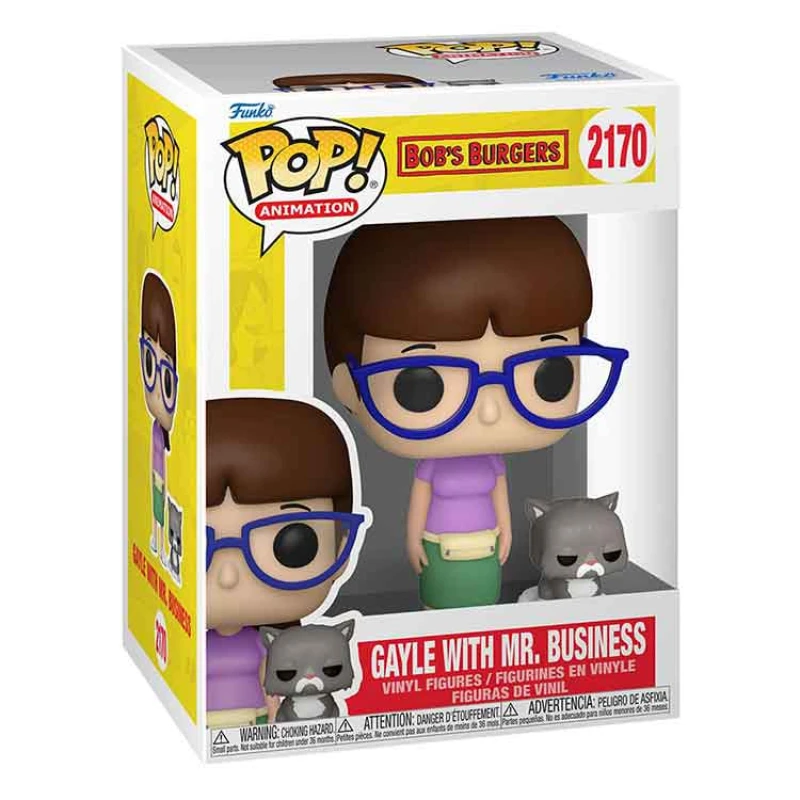 Image of AJ Toys & Books Funko Bob's Burgers POP! & Buddy TV Vinyl Figure Gayle with Mr. Business