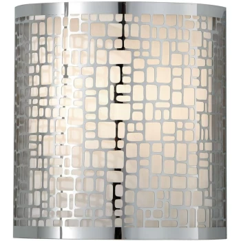 Image of Joplin - 1 Light Indoor Wall Light Chrome, E14 - Elstead