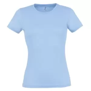 Image of SOLS Womens/Ladies Miss Short Sleeve T-Shirt (M) (Sky Blue)