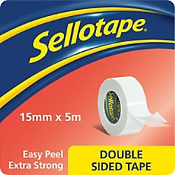 Image of Sellotape Double Sided Tape Double Sided 5m White