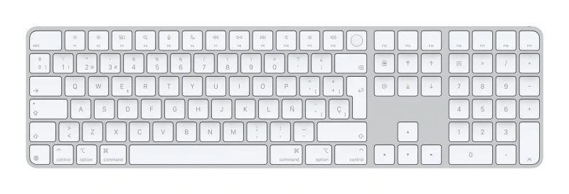 Image of Apple Apple Magic keyboard Universal USB + Bluetooth QWERTY Spanish White MXK73Y/A