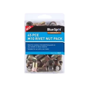 Image of 45 Piece M10 Rivet Nut Pack