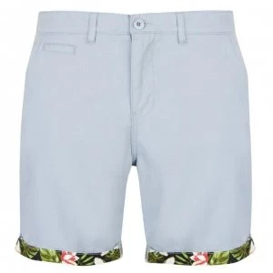 Image of Pierre Cardin AOP Turn Up Shorts Mens - Blue