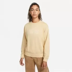 Image of Nike Sportswear Icon Clash Womens French Terry Top - Yellow