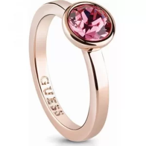 Image of Ladies Guess Rose Gold Plated Miami Ring