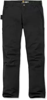 Image of Carhartt Straight Fit Stretch Duck Pants, black, Size 30, black, Size 30
