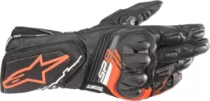 Image of Alpinestars SP-8 V3 Motorcycle Gloves, black-red Size M black-red, Size M