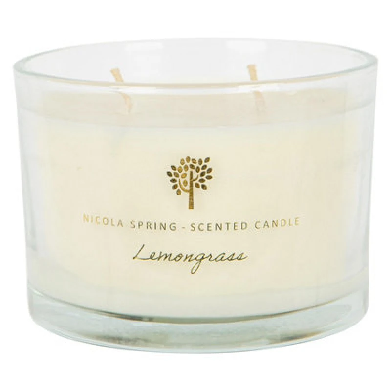 Image of Nicola Spring Soy Wax Scented Candle - 350g - Lemongrass Cream