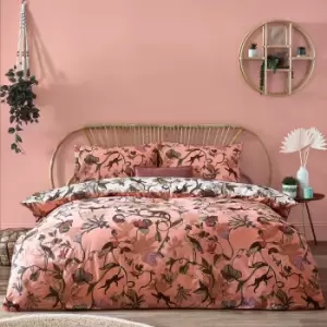 Image of Wildlings Tropical Duvet Cover Set Blush, Blush / Double