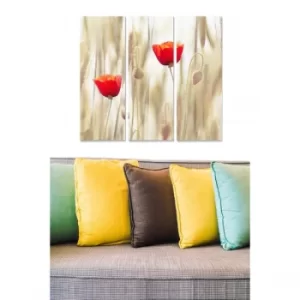 Image of MDF4777109 Multicolor Decorative MDF Painting (3 Pieces)
