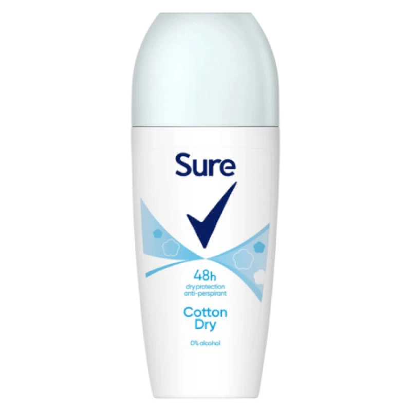 Image of Sure Women Roll On 'Antiperspirant Deodorant' 48Hrs Protection, 6x50ml White female