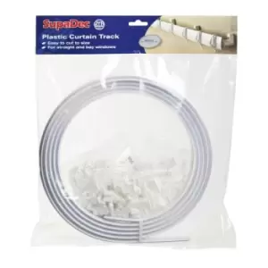 Image of Curtain Track (One Size) (White) - White - Supadec