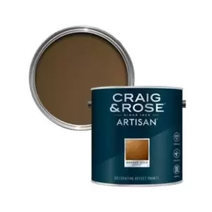 Image of Craig & Rose Artisan Bronze Gold Effect Mid Sheen Topcoat Special Effect Paint, 2.5L