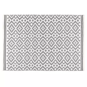 Image of Origins Aztec Rug Grey and Dark Grey 160 x 230cm