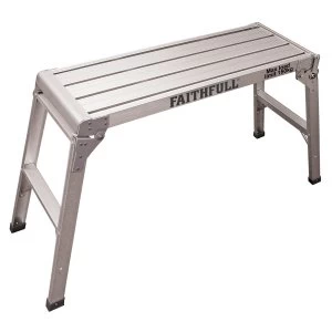 Image of Faithfull Fold Away Step Up Aluminium L100 x H52 x W30cm