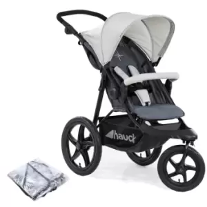 Image of Hauck Runner 3 Wheel Pushchair - Silver / Grey