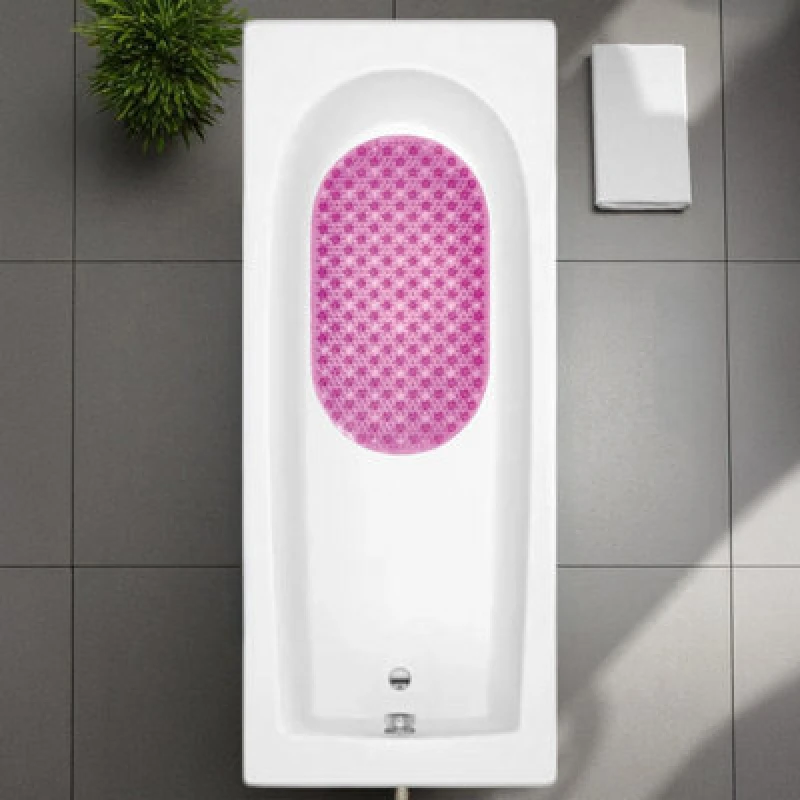 Image of Showerdrape Cleo Pink Anti Slip Bath Mat 69Cm X 39Cm