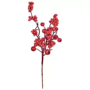 Image of Premier Berry Pick Christmas Decoration (One Size) (Red) - Red